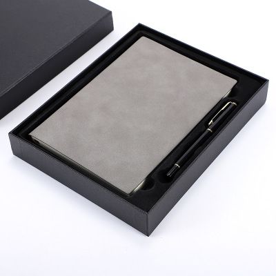 Kailushi Gift Pen Industry Office and Business Notebook, PU imitation leather conference notebook, sheepskin core sticker gift box set, notebook custom logo Item Picture