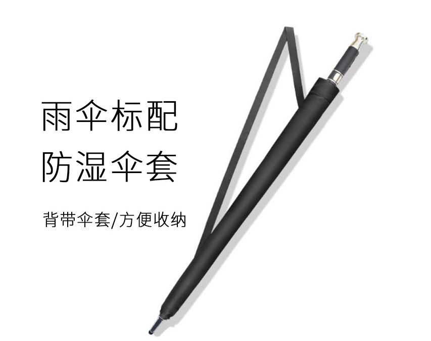 高尔夫雨伞大号商务伞加固抗风长柄伞广告伞劳斯黑胶莱斯汽车雨伞详情图7
