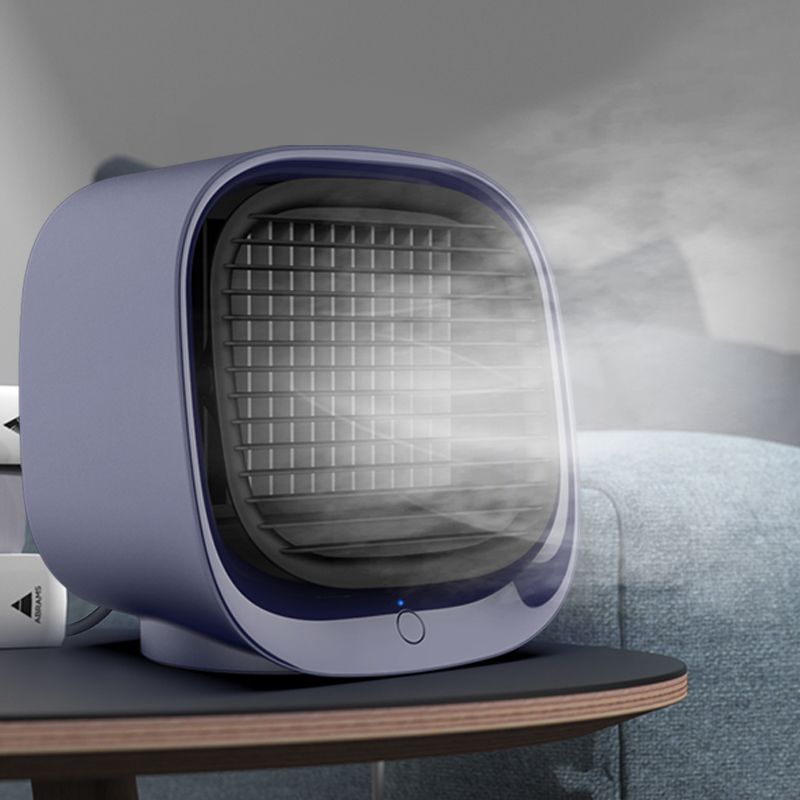 2020 New Mini water-cooled fan, humidifying night light, multi-functional USB desktop cooling fan detail image 5