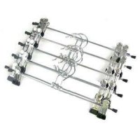 高档不锈钢裤夹 强力防滑裤架 裤衣夹 伸缩衣架细节图