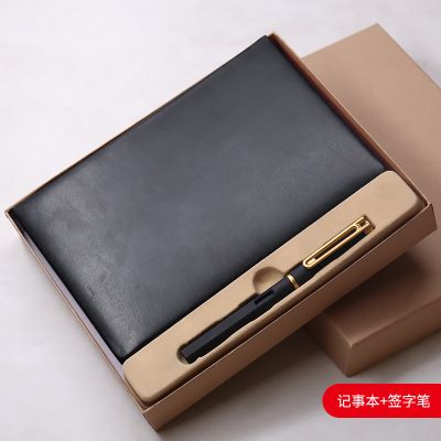 Kailushi Gift Pen Industry Office Manufacturer customizes A5 notebooks, creative PU leather surface notebooks, business office diary notebook sets, and logos detail image 5