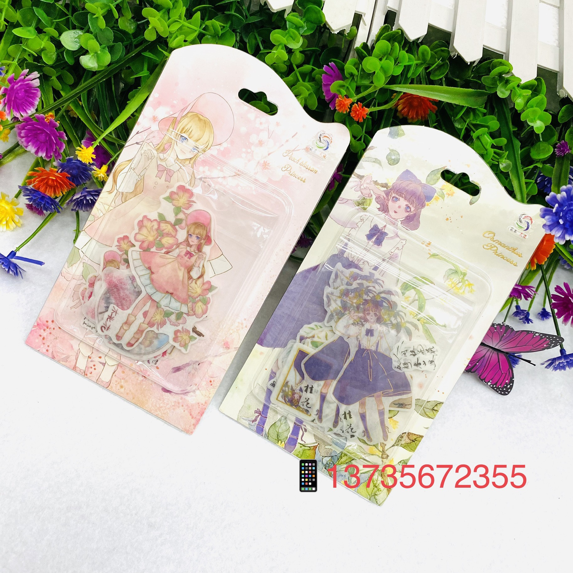 50 Student Princess series girls' planner stickers details Picture