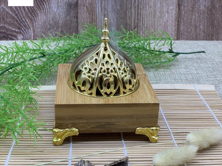 批发优质方形阿拉伯木香炉斋月