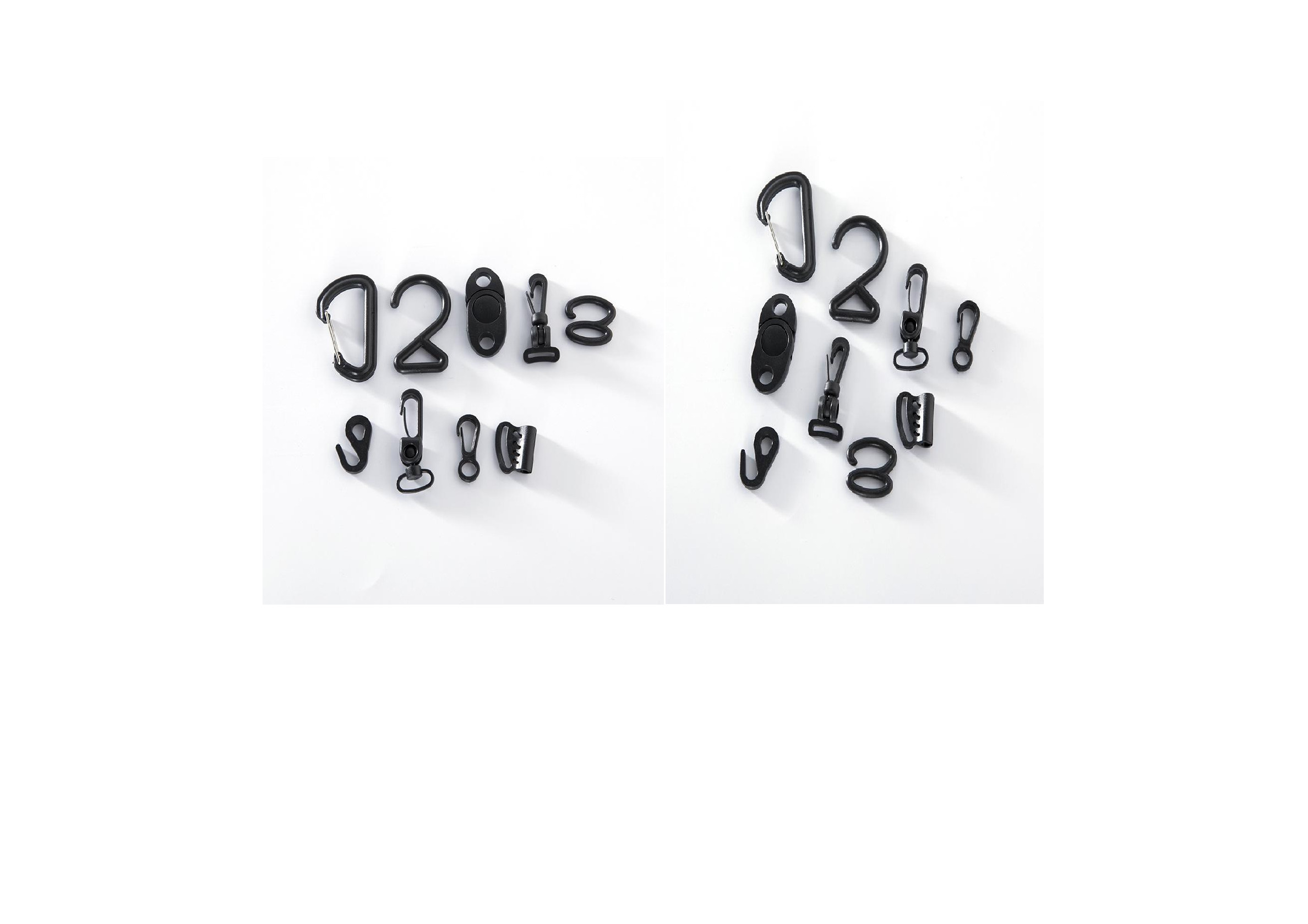 2.5厂家黑白色塑胶日字扣子塑料三档 调节扣支持环保彩色订做POM详情图8