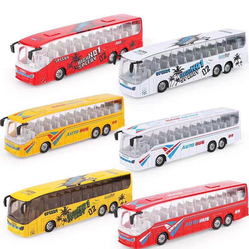 Alloy toy bus model details Picture