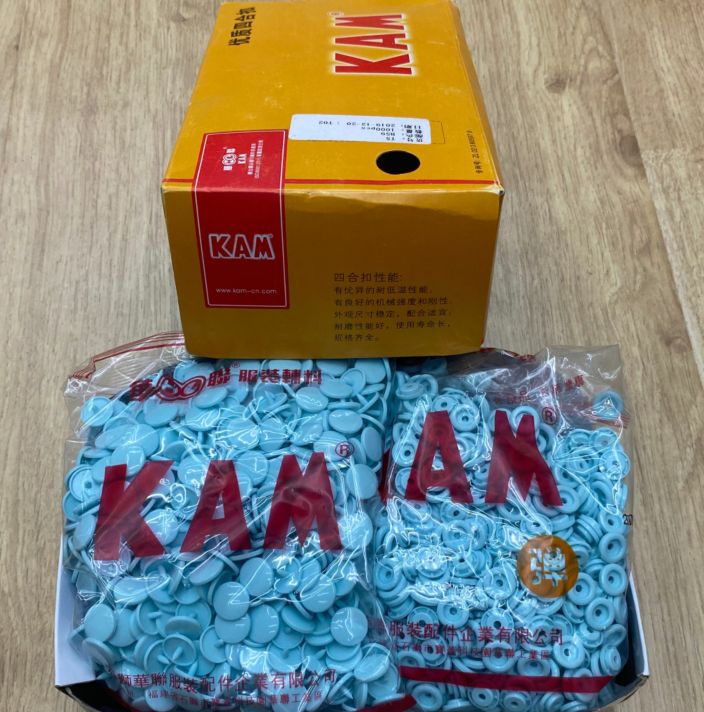 现货优质华联KAM环保T5四合扣童服面罩纽扣大白扣详情图4