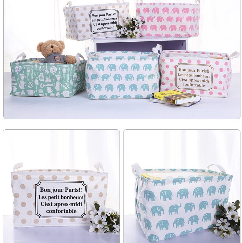 Long linen box storage box thumbnail