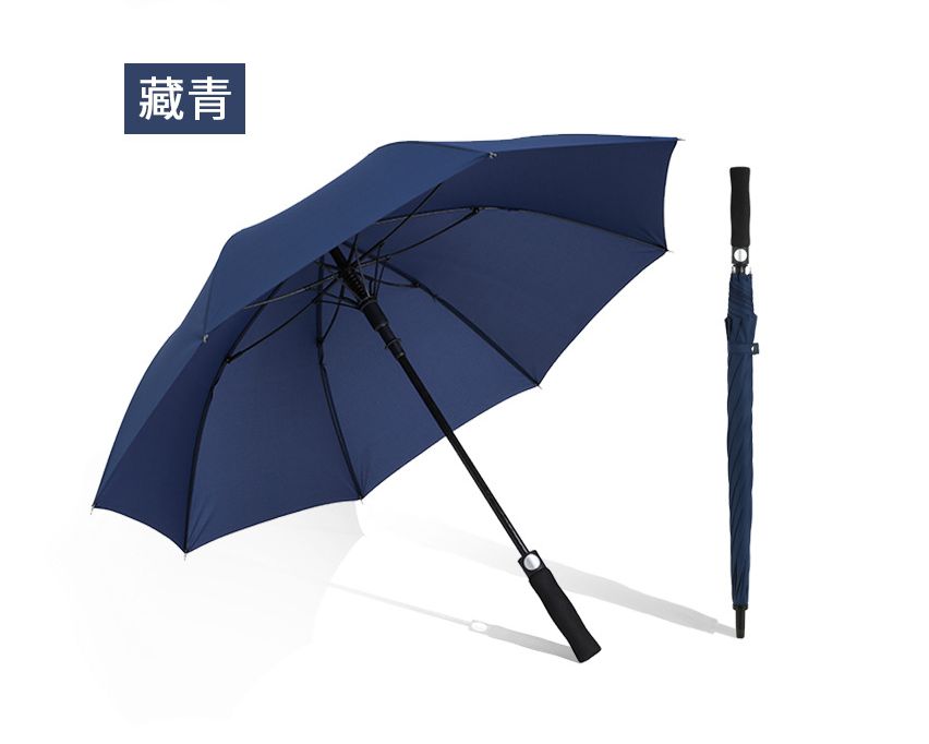 长伞加大双人伞长柄雨伞纤维骨高尔夫款定制logo广告伞细节图