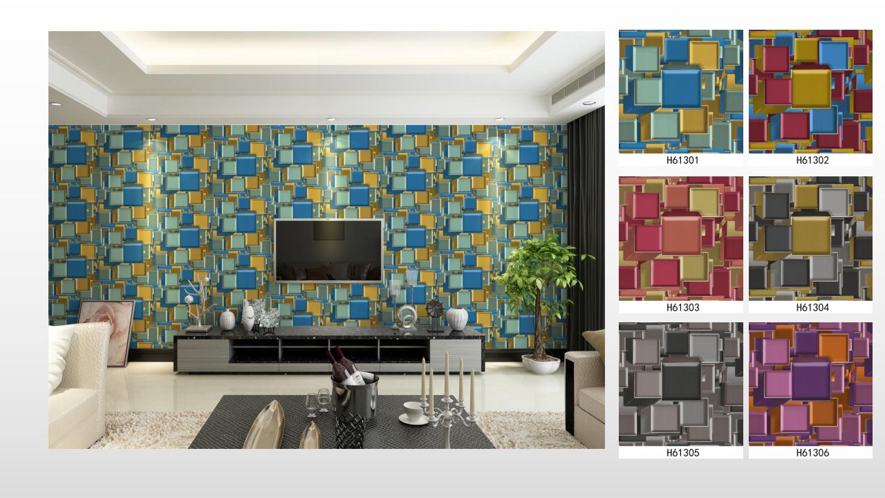 Wallpaper, PVCwallpaper, PVC waterproof wallpaper, 3D PVCwallpaper wall cover detail image 13