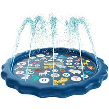 夏季儿童玩水戏水沙滩垫草坪玩具喷水池充气大坐垫戏水垫100cm