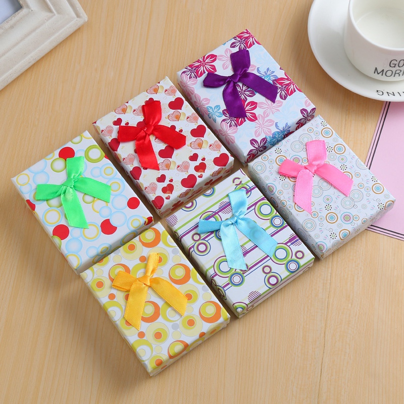 Manufacturers direct gift box jewelry box bowknot gift box jewelry box high-end gift box spot