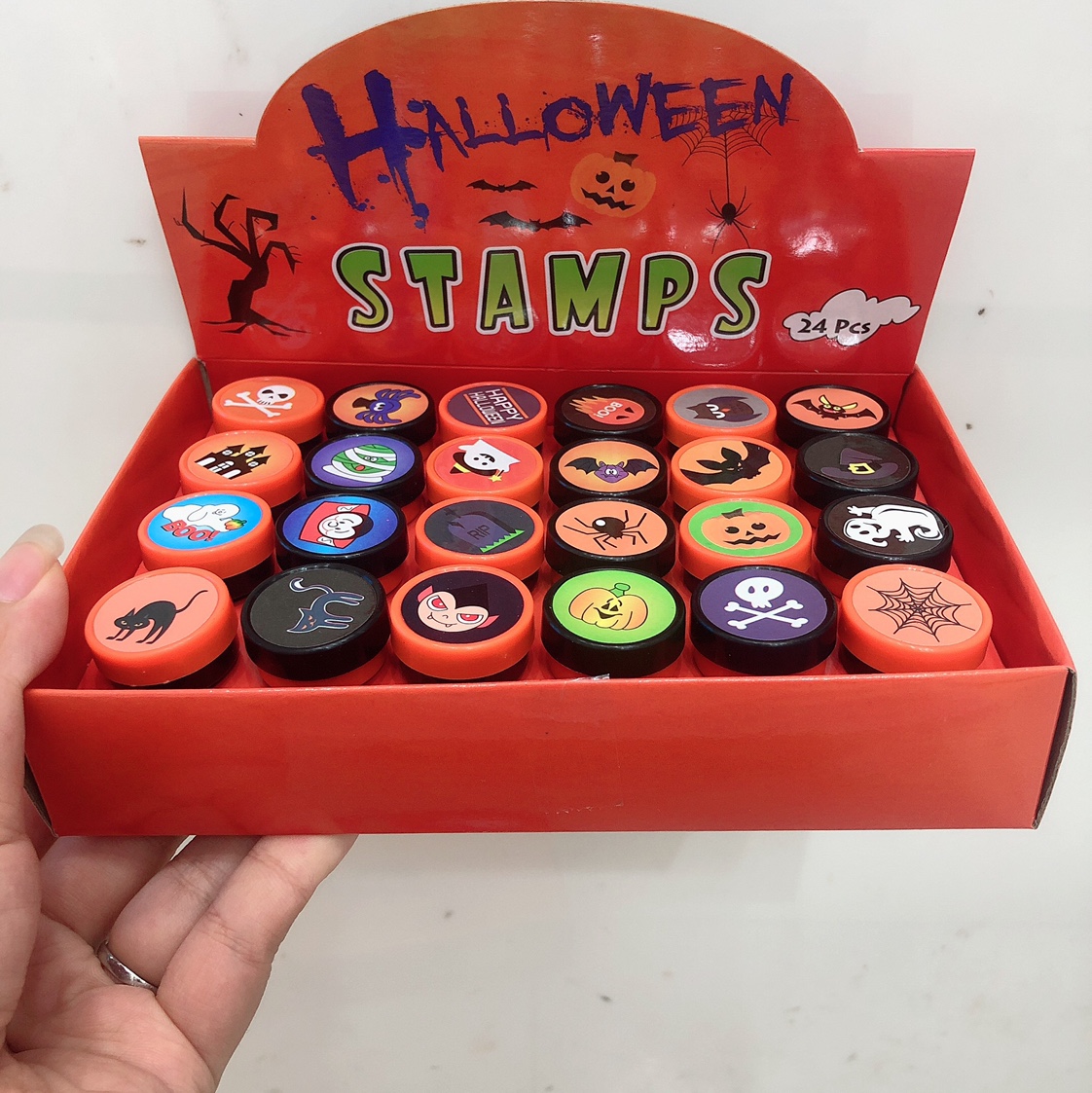 万圣节玩具印章套装 24个彩盒包装