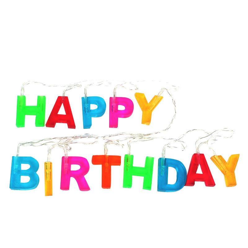 跨境爆款Happy Birthady生日快乐LED灯串 创意派对装饰字母灯详情图6