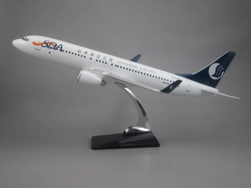 飞机模型（B737-800中国山东航空47CM）ABS合成塑脂飞机模型 仿真飞机模型详情1