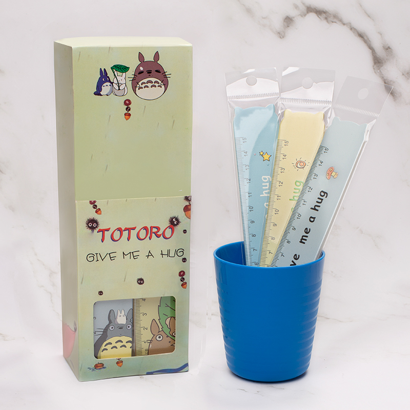 Fulejia 6101 Cartoon Ruler 15cm, a creative and cute ruler for children, a student drawing ruler for learning detail image 1