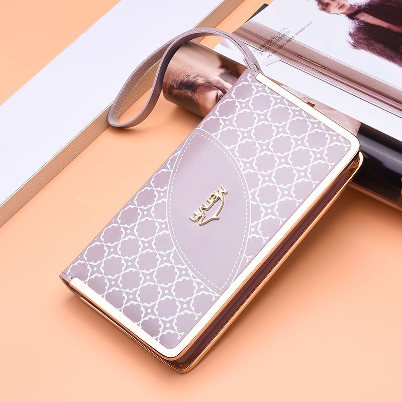 Amazon's new girls in the long wallet fashion fashion mobile phone metal edge bag manufacturers direct thumbnail