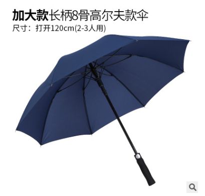 长伞加大双人伞长柄雨伞纤维骨高尔夫款定制logo广告伞详情图3