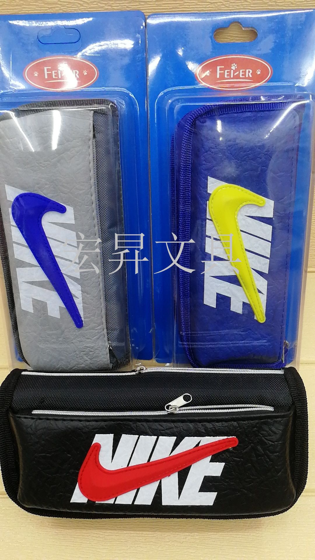 Korean-style pencil case, large-capacity pencil case, pencil storage bag, storage box, waterproof Hongsheng stationery box Specification image