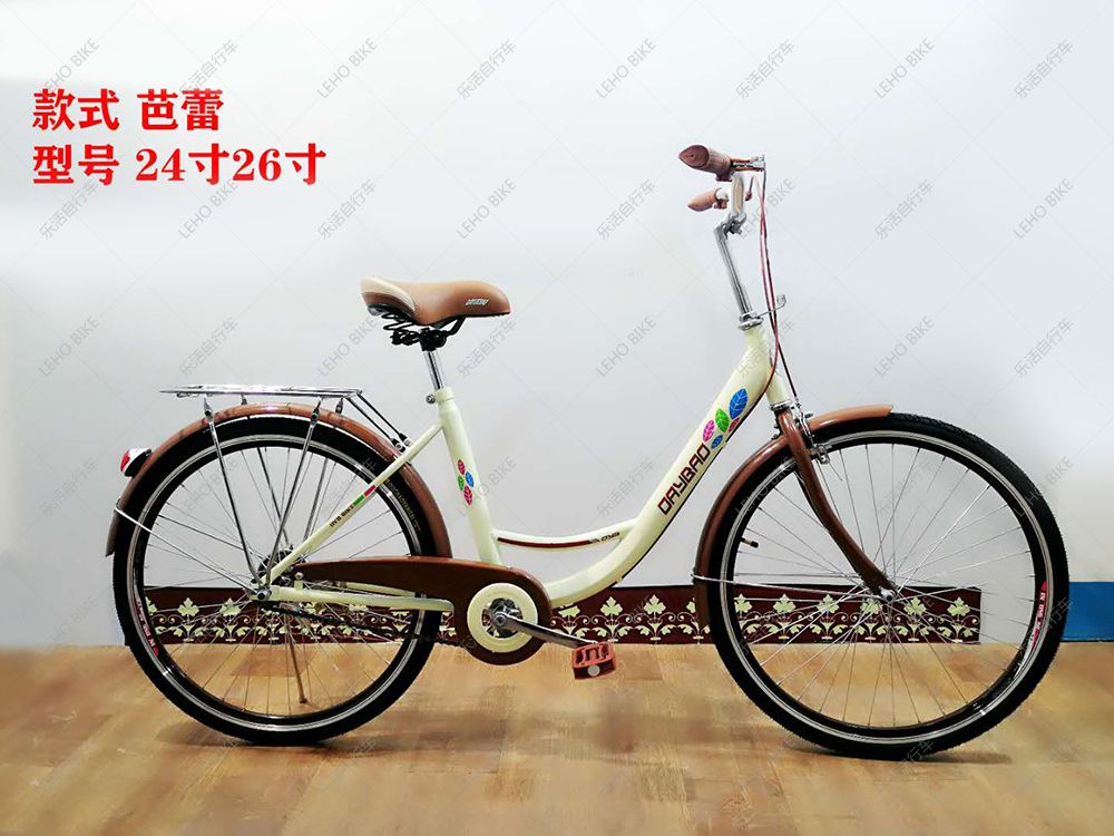 20寸芭蕾成人自行车带后座图