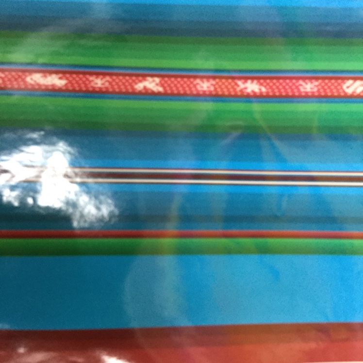 Blue rainbow wrapping paper