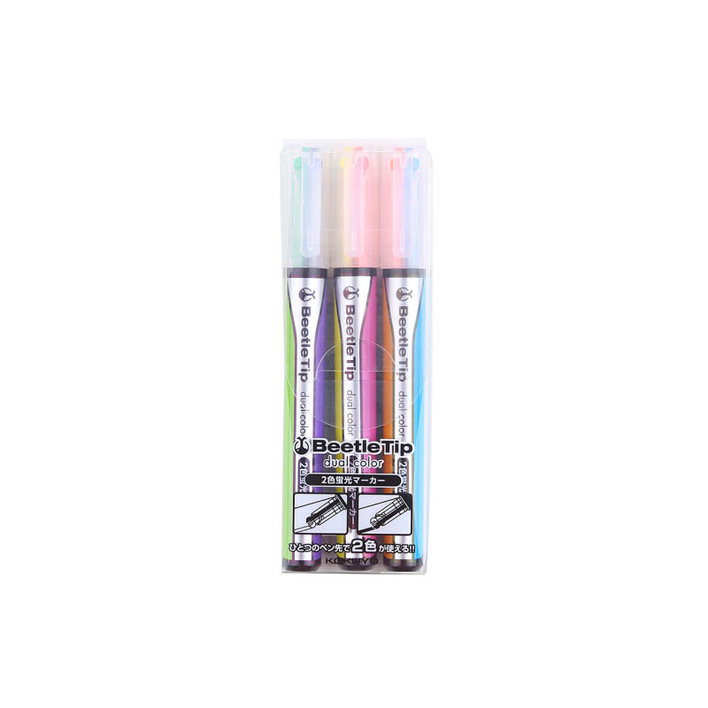 KOKUYO/ Kokuyu PM-L303-3S Two-color Beetle highlighter Set