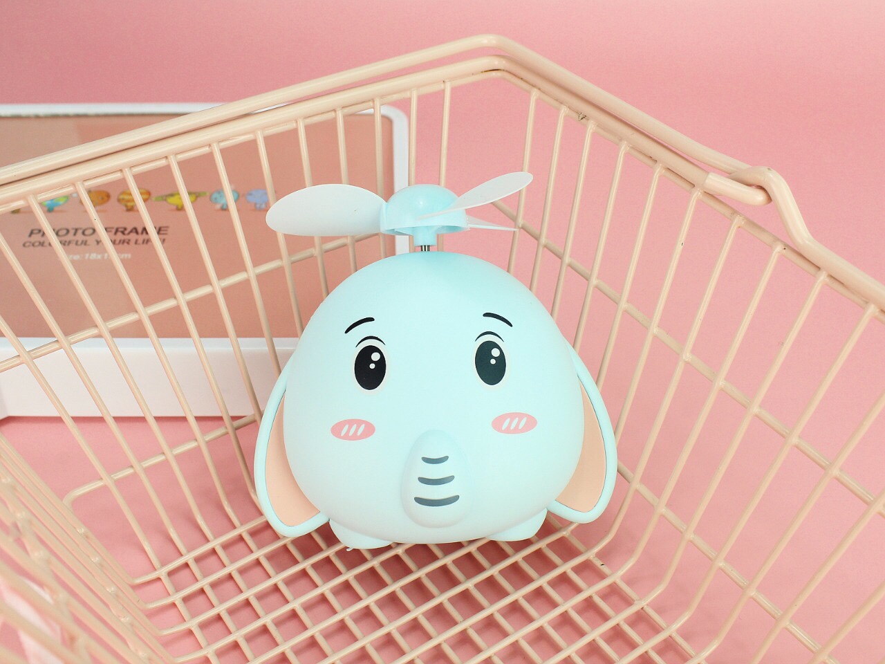 Cartoon elephant mini fan Portable small fan undefined