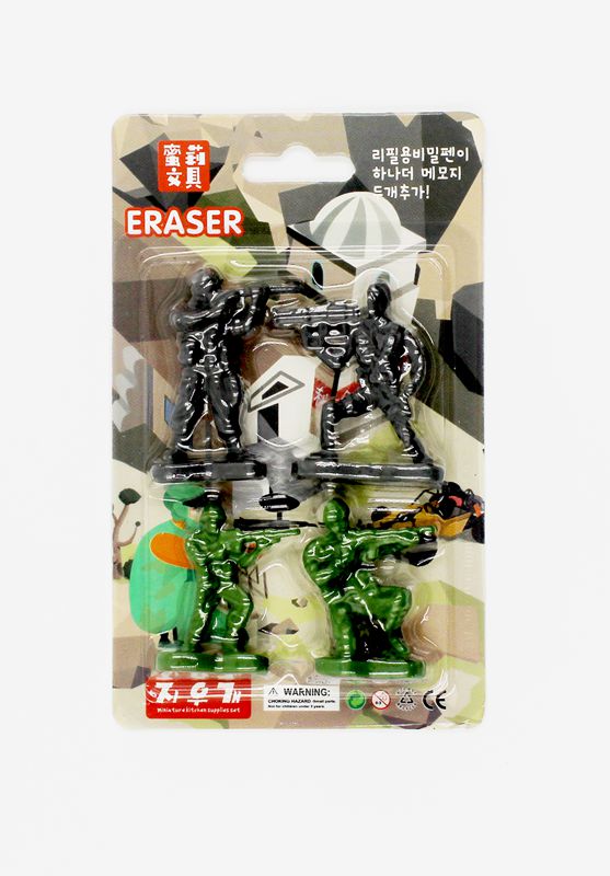 Xk-023造型橡皮 卡通3D橡皮擦士兵造型创意学生文具用品细节图