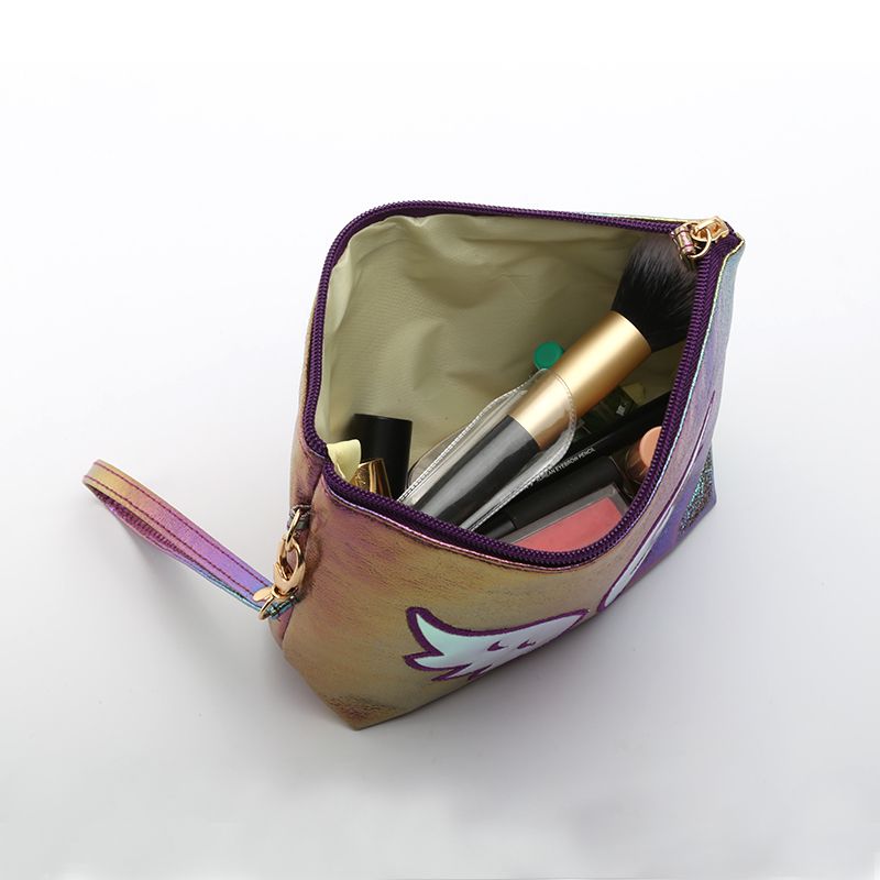 The 2020 best-selling cracked colorful sailboat bag with copyright and patent, the colorful fabric makeup bag, and the angel wing clutch bag detail image 10