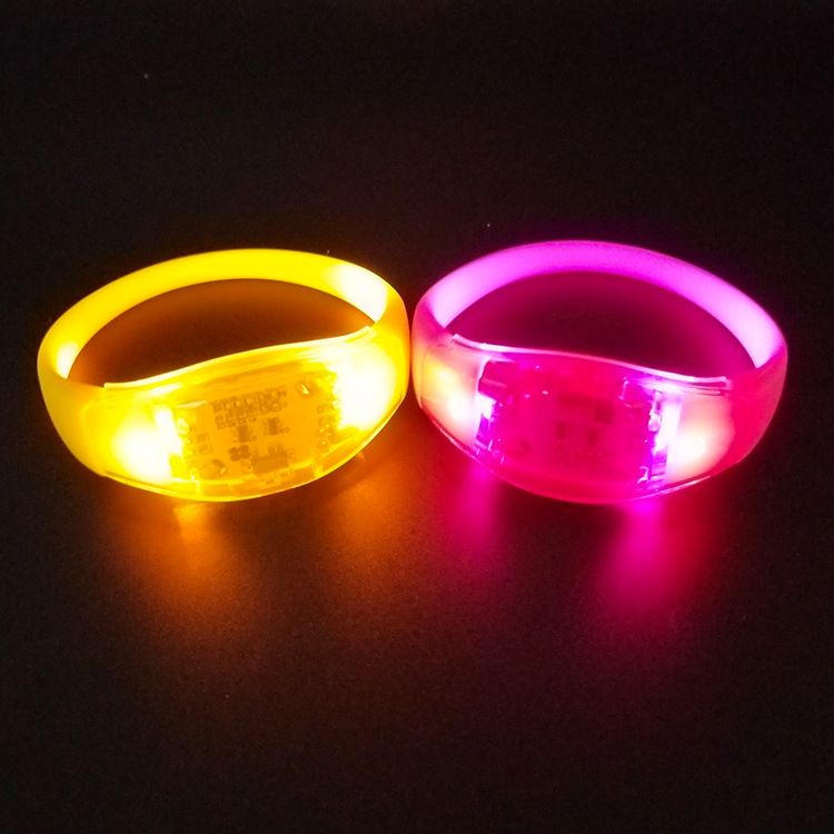 硅胶手环 发光声控手环 LED发光手环 LED震动发光手镯详情图10