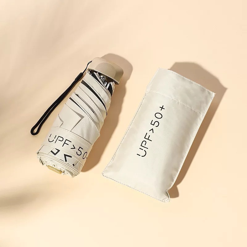 upf50+超轻口袋五折太阳伞防晒防紫外线女小巧便携晴雨伞两用折叠详情图9