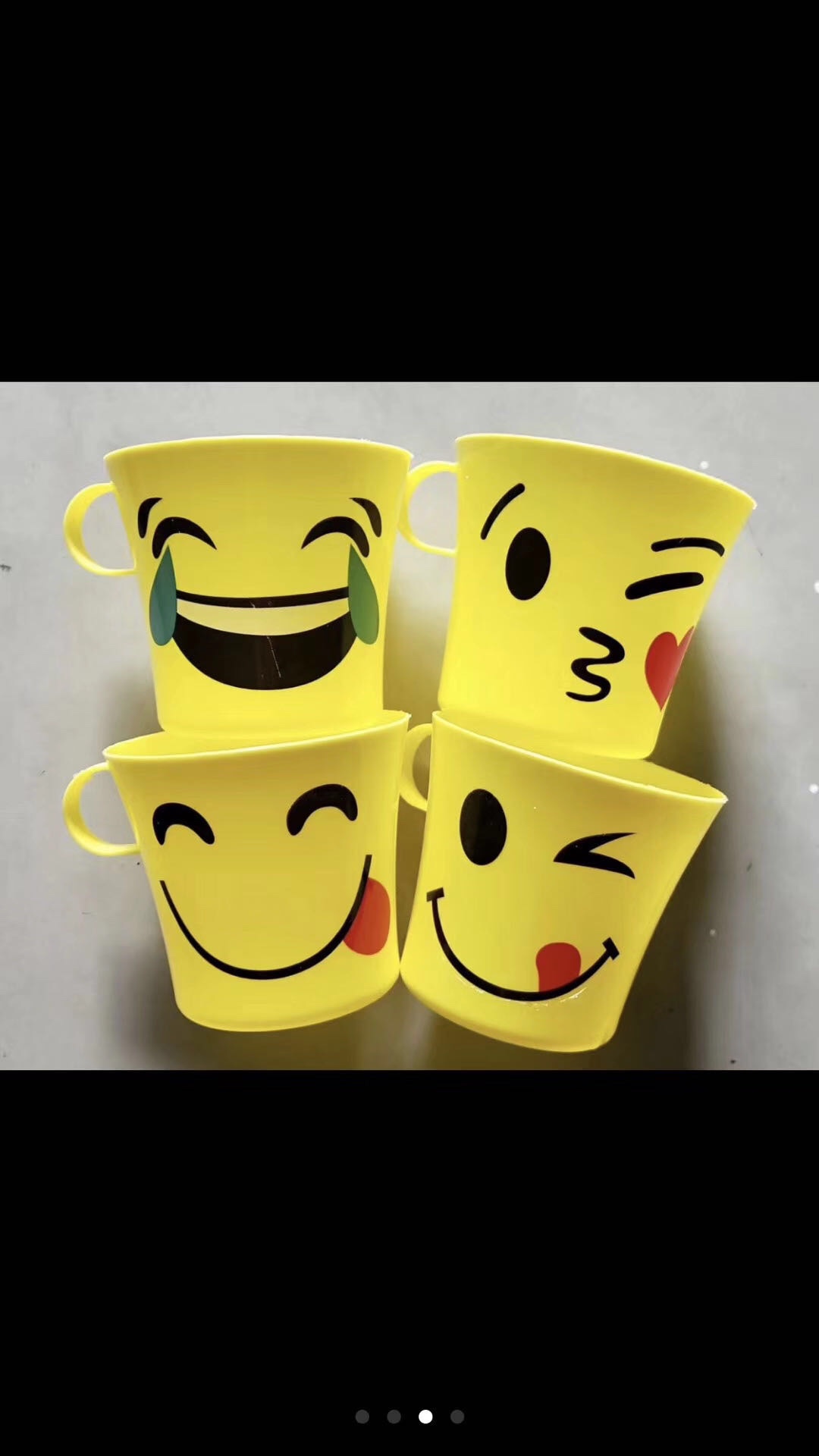 Factory direct sales of 4 sets of smiling face cups details Picture