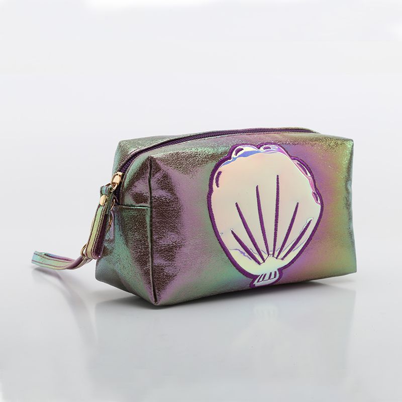 The popular foreign trade "Phantom Color Crack Prince Bag" is a copyrighted and patented "colorful fabric cosmetic bag" and a "shell handbag" detail image 7