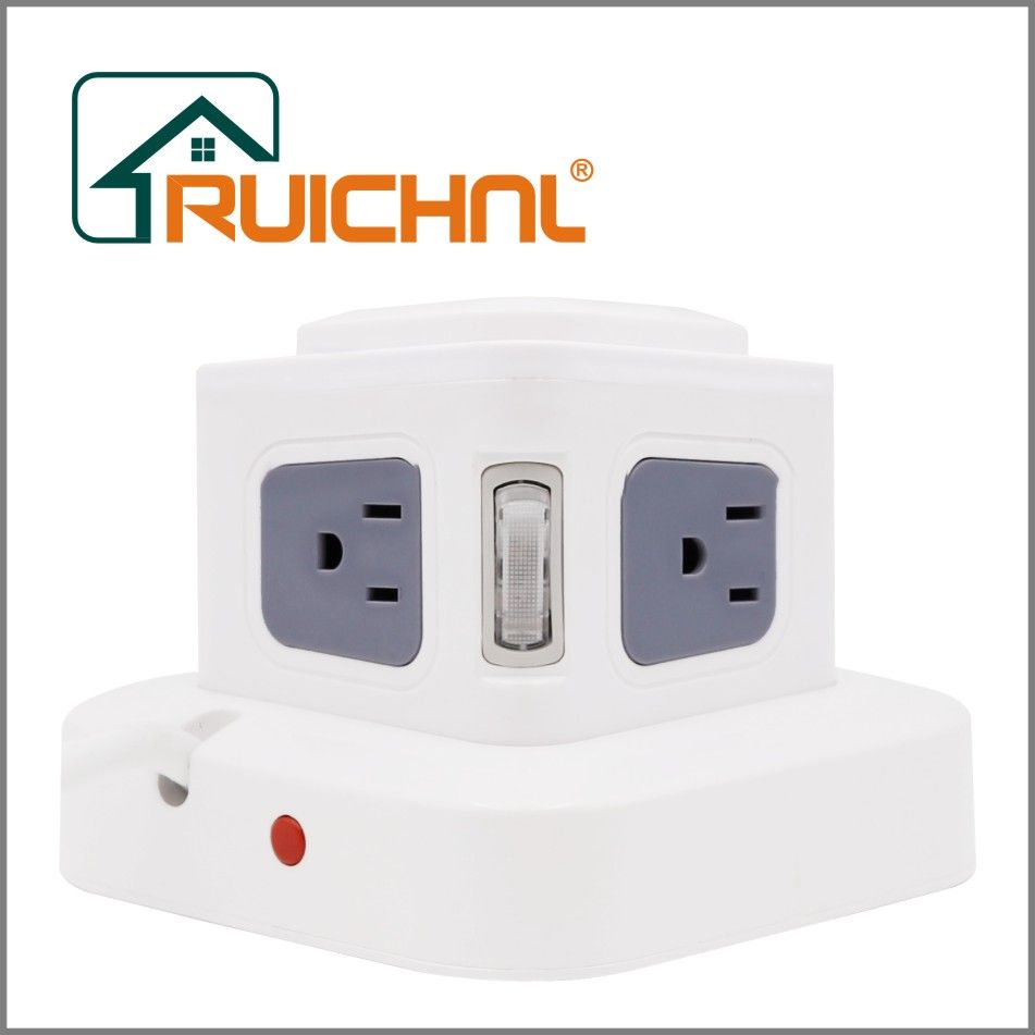 四层美标立式插座带手机充电 2USB插座详情图9