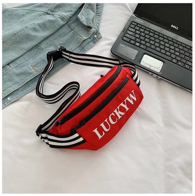 牛筋布字母印花图案包包