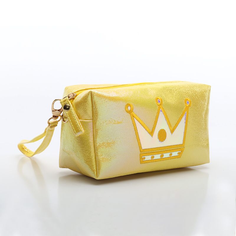 Phantom Color Crack Prince Bag, dazzling fabric makeup bag, hand-held storage bag detail image 2