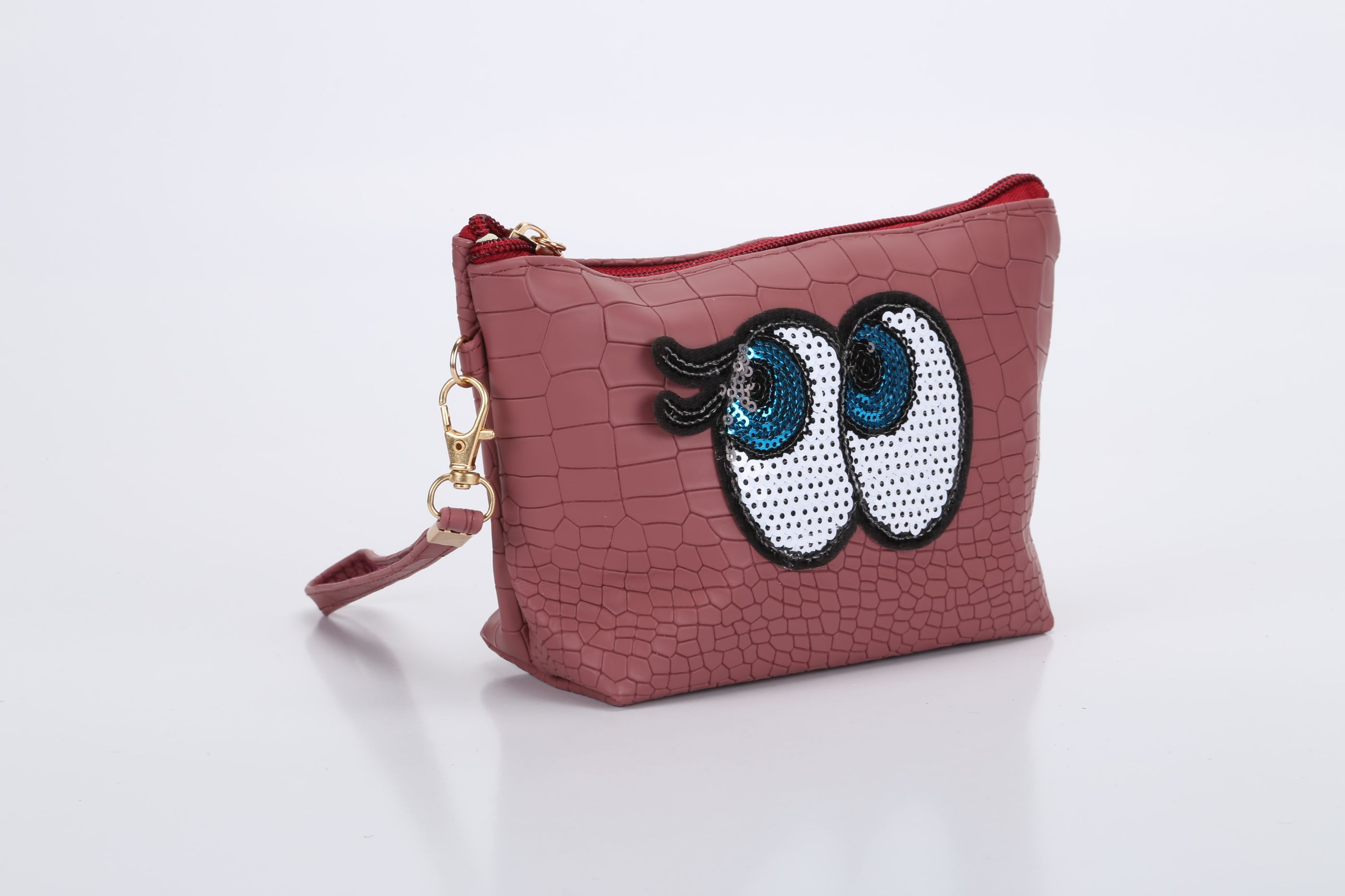 欧美热销布鲁斯眼睛化妆包厂家直销PU化妆袋卡通手拿包详情图2