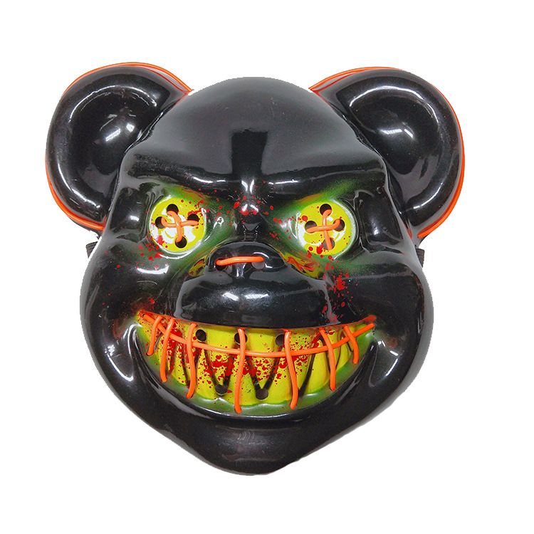 厂家现货供应EL发光面具 动物发光面具 恐怖小丑面具详情图5