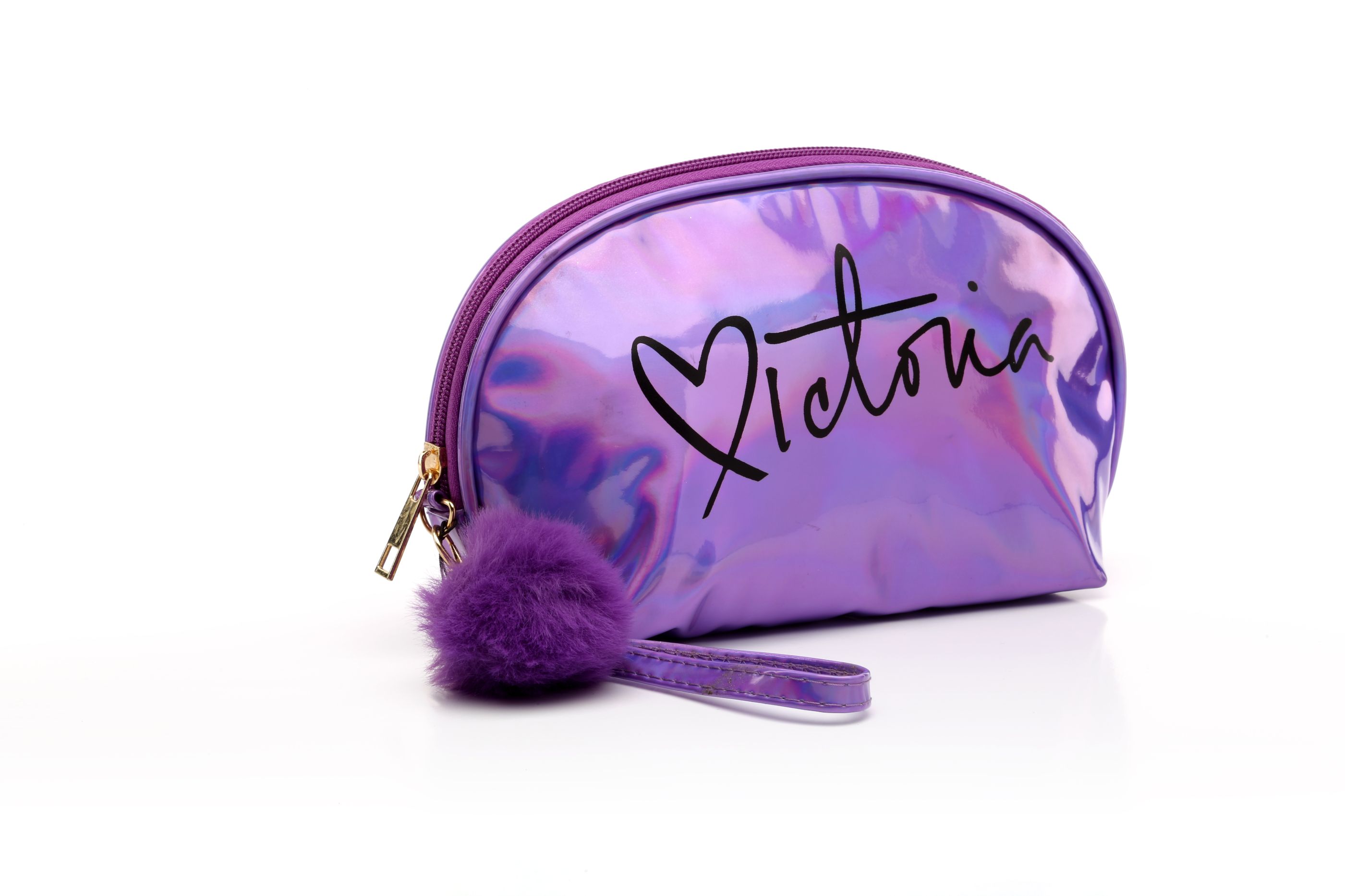 PVC镭射化妆包厂家直销镭射PU化妆袋可定制LOGO便携手拿包详情图7