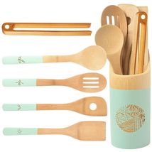 亚马逊厨具 厨房用具套装 厨房用具创意 上漆竹铲 utensil set