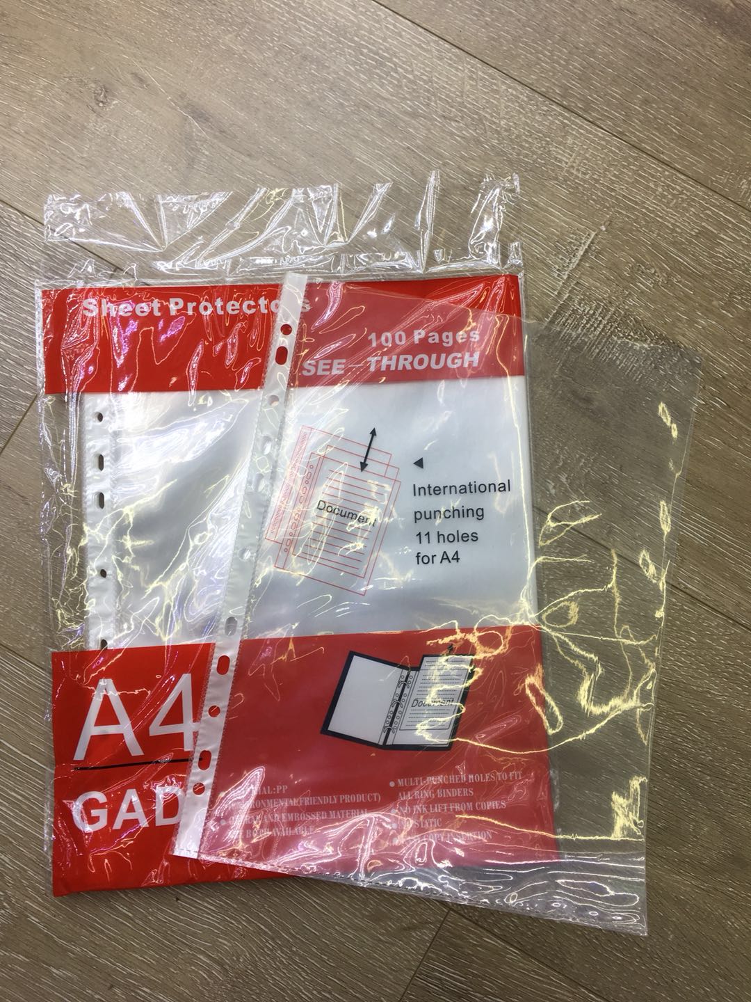 A4格纹 光面文件袋详情图1