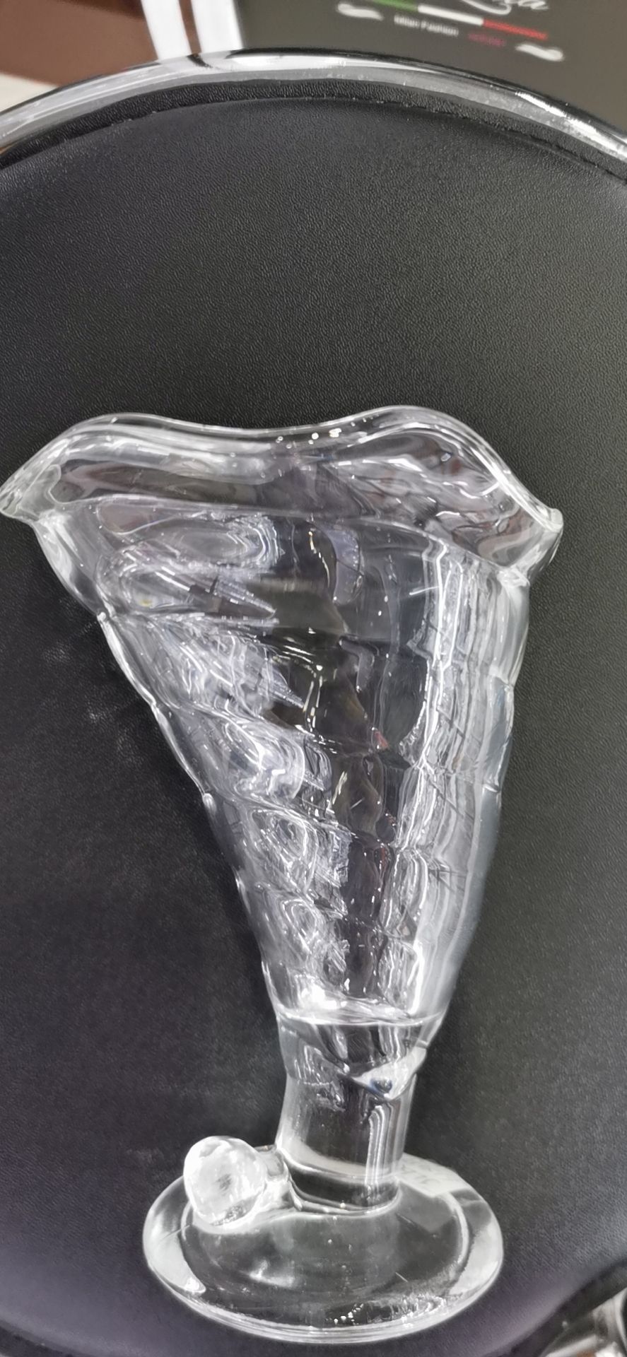 Thickened lead-free glass conch cups, cold drink cups, milkshake cups, salad cups, dessert cups, dessert highball cups, glass bowls pic 2