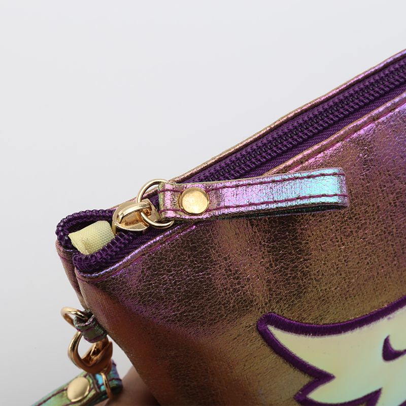 The 2020 best-selling cracked colorful sailboat bag with copyright and patent, the colorful fabric makeup bag, and the angel wing clutch bag detail image 16