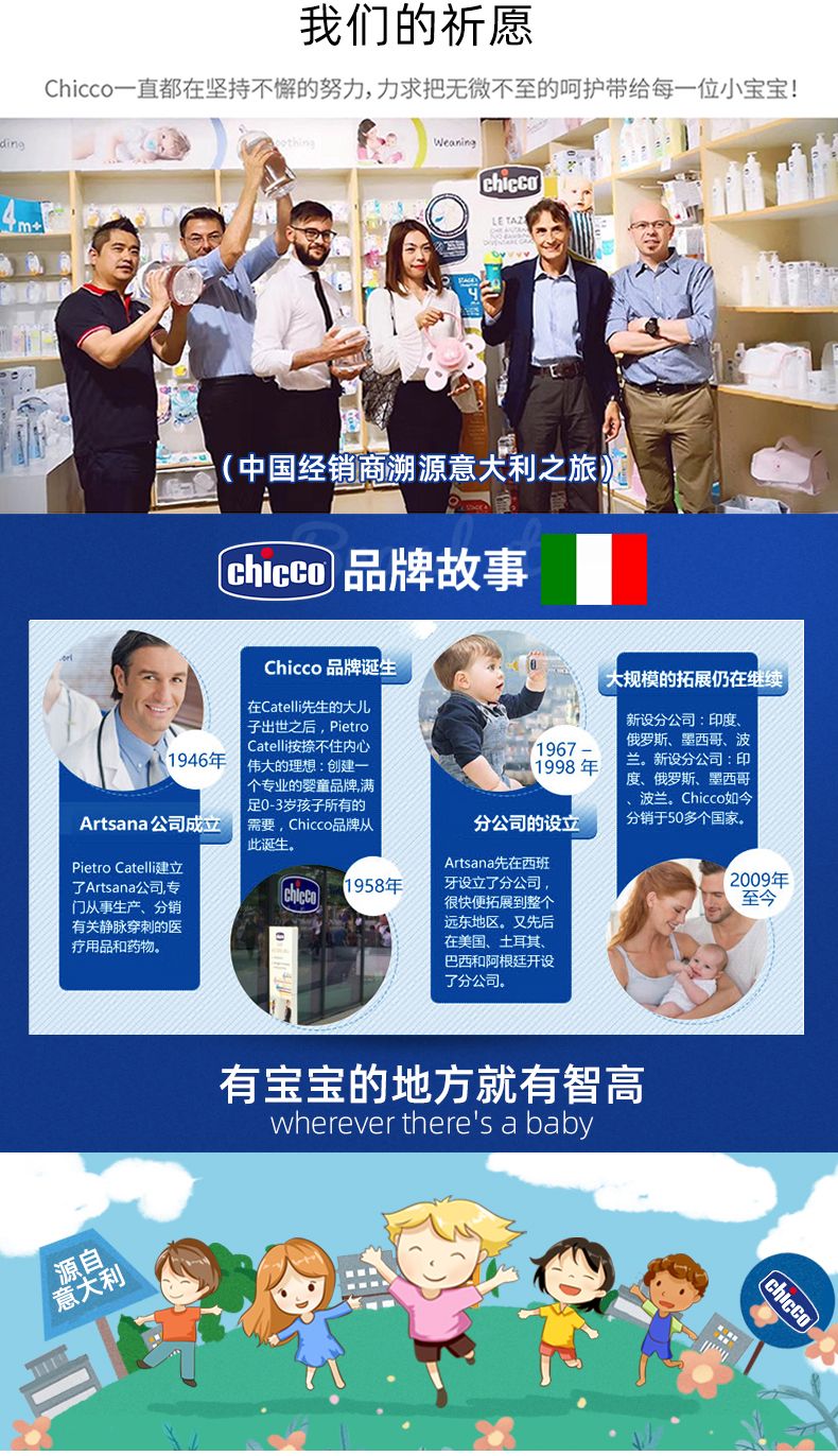 chicco智高意大利高端母婴原装进口儿童低氟防蛀牙牙膏  草莓味详情18