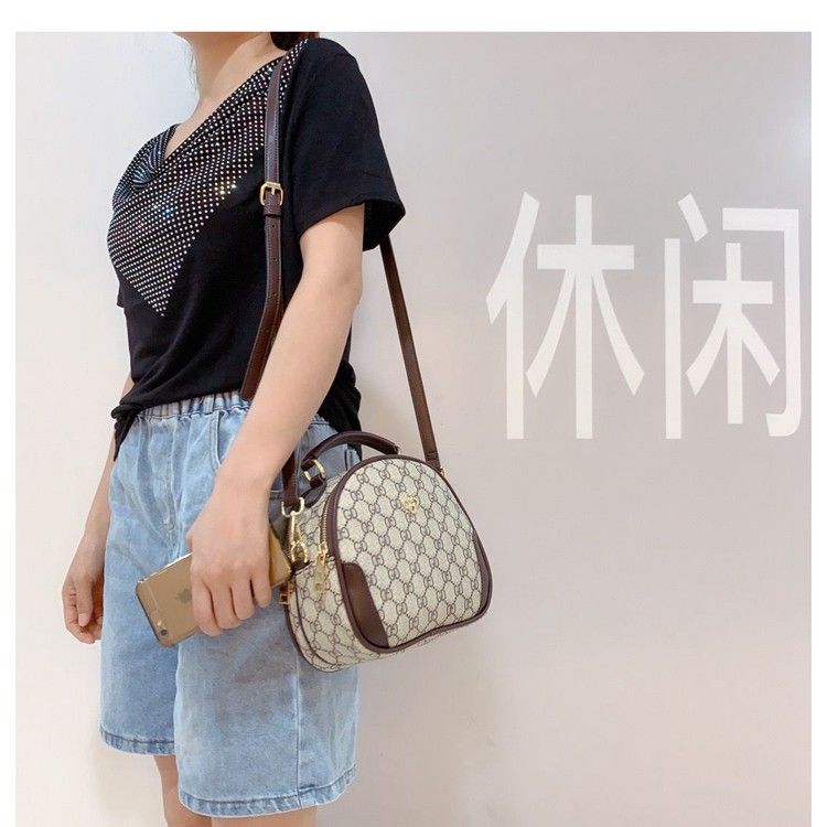 New single-shoulder bag, European and American fashionable women's bag, nylon bag, versatile color contrast crossbody bag, lightweight bag, shopping bag 29