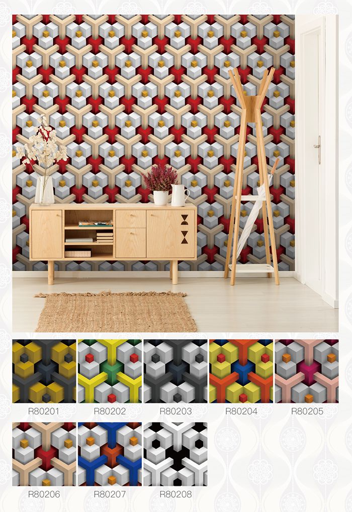 wallpaper, PVC wallpaper, PVC waterproof wallpaper, 3D wallpaper wall cover detail image 2