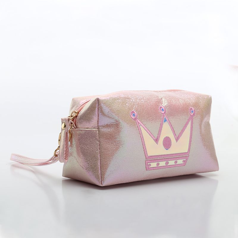 Phantom Color Crack Prince Bag, dazzling fabric makeup bag, hand-held storage bag detail image 10