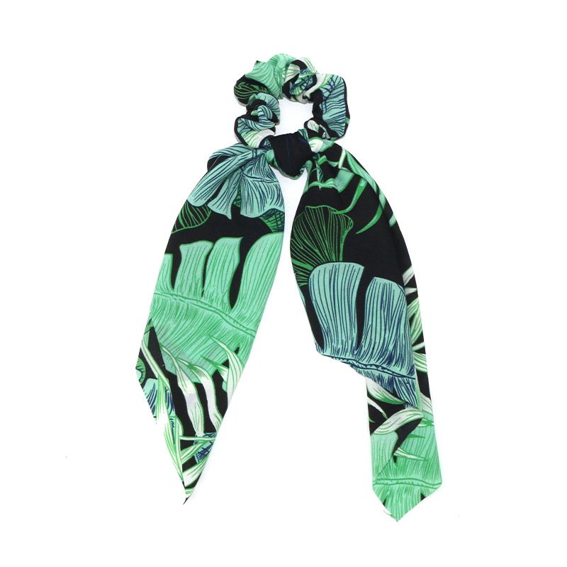 Wholesale of new cross-border European and American large intestine rings, ribbon hair bands, tassel ponytail scarves and women's hair accessories from the manufacturer details Picture