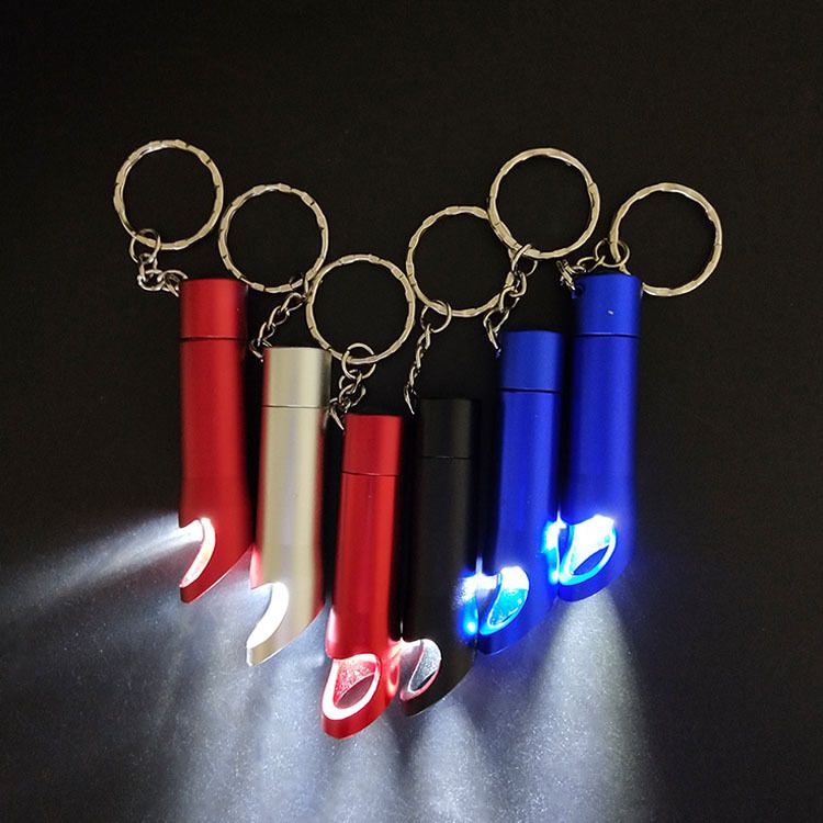 3LED aluminum bottle opener torch bottle opener wine key chain LED gift lamp details Picture