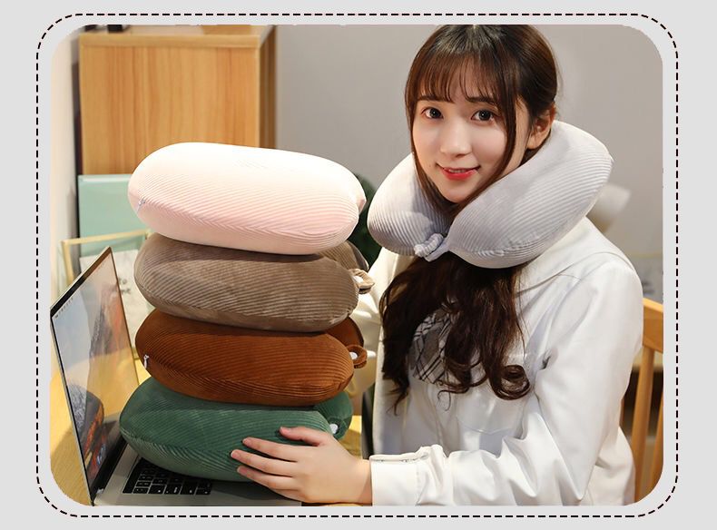 Memory foam U-shaped neck pillow bedding U-shaped pillow pic 3
