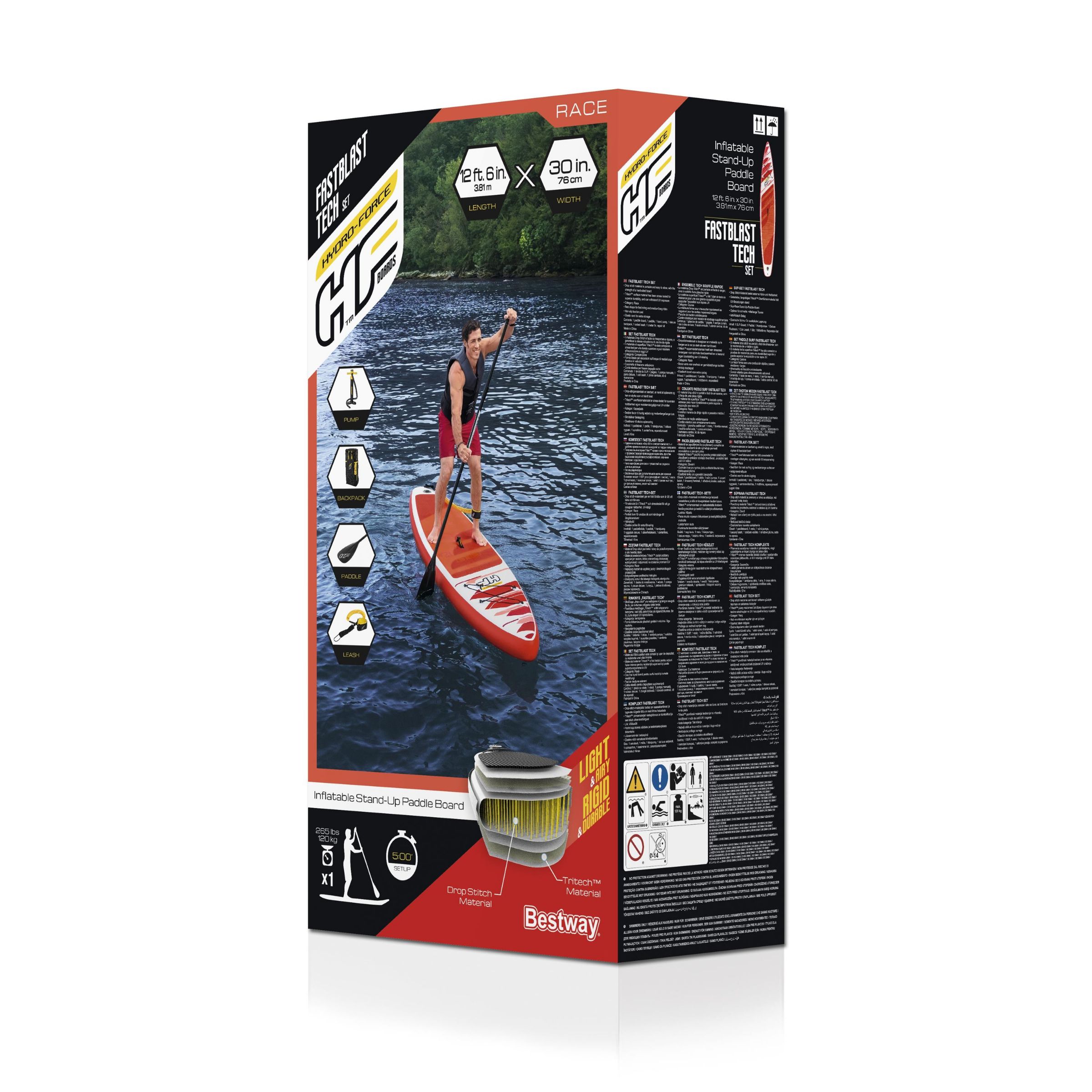 Hydro-Force™ 3.81m x 76cm x 15cm 风暴冲浪板套装65343详情图8